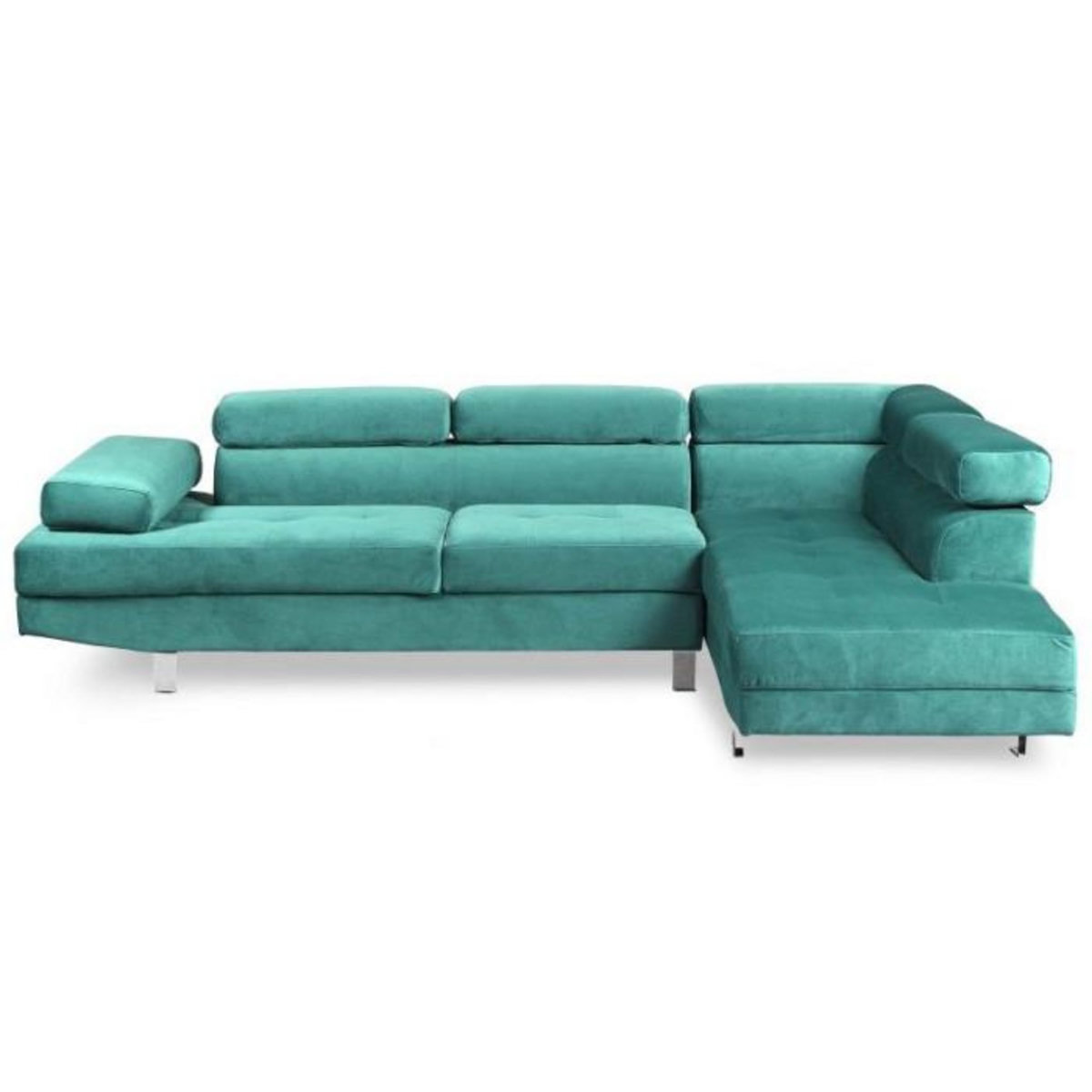 Paris Prix Canapé d'Angle Droit  Têtière  260cm Vert