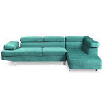 Paris Prix Canapé d'Angle Droit  Têtière  260cm Vert