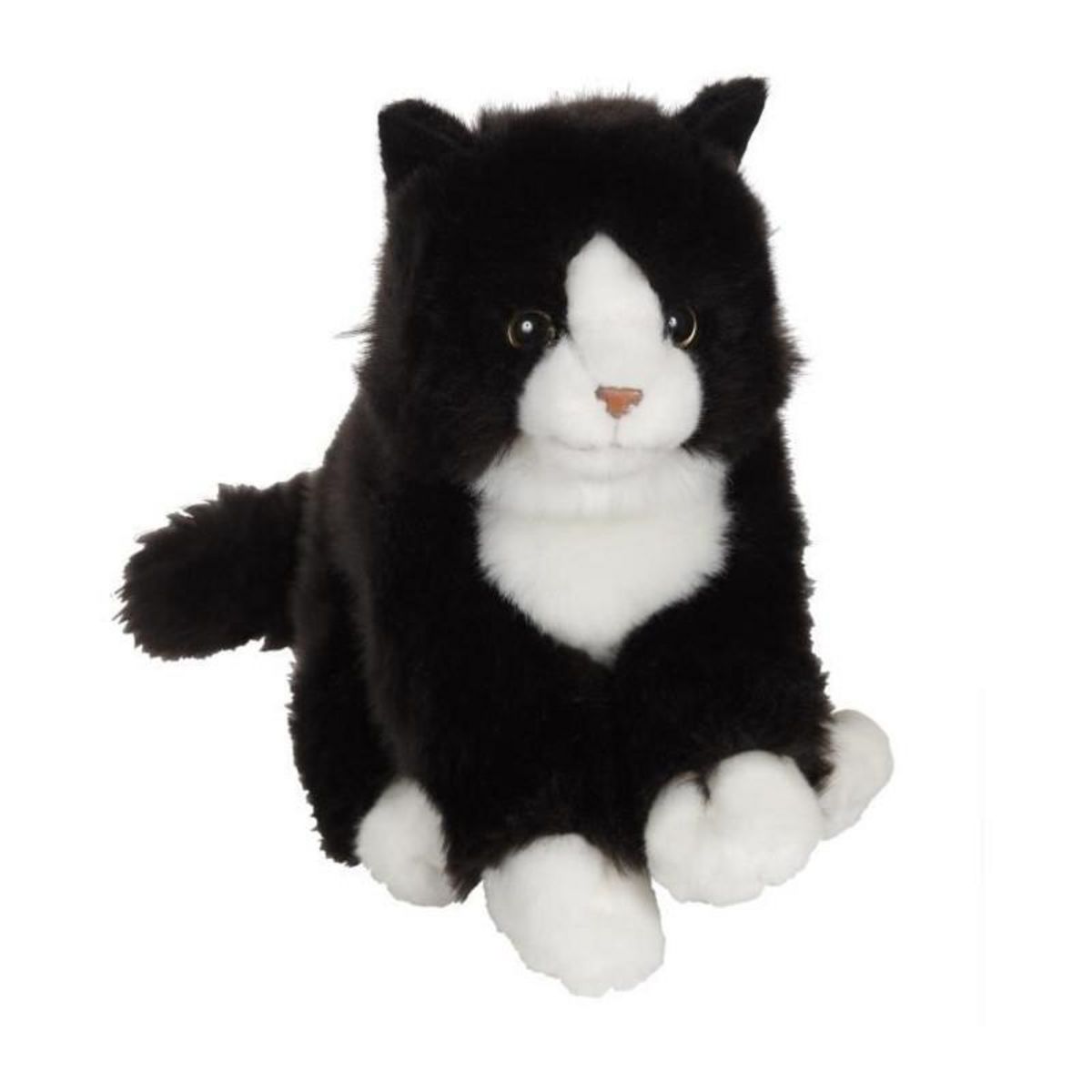 Gipsy Peluche - Gipsy Toys - Chat mimiz - 28cm - Noir/Blanc