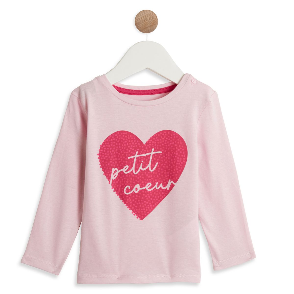 INEXTENSO T-shirt manches longues rose bébé fille 