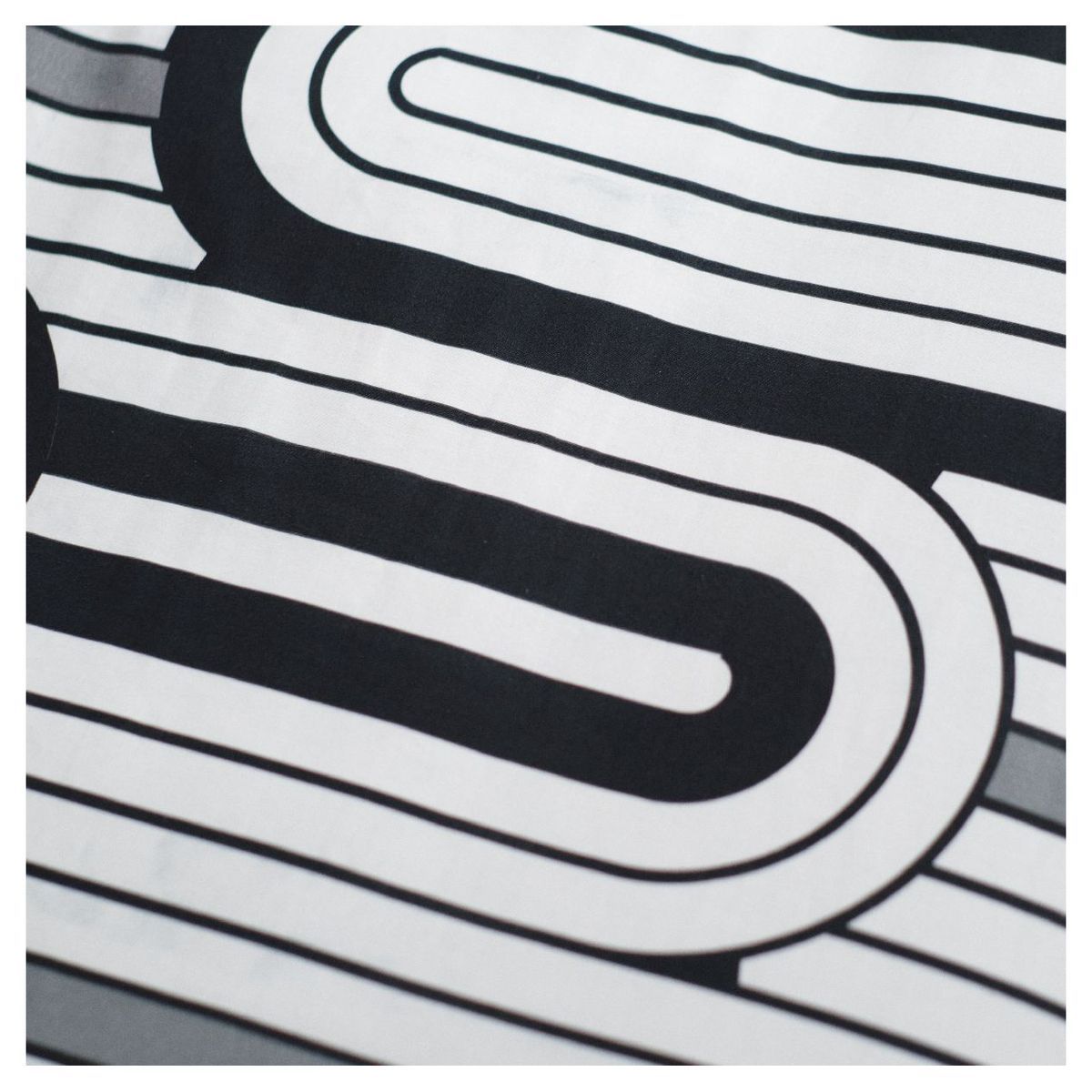 TODAY Parure housse de couette en coton imprimé Géométrique