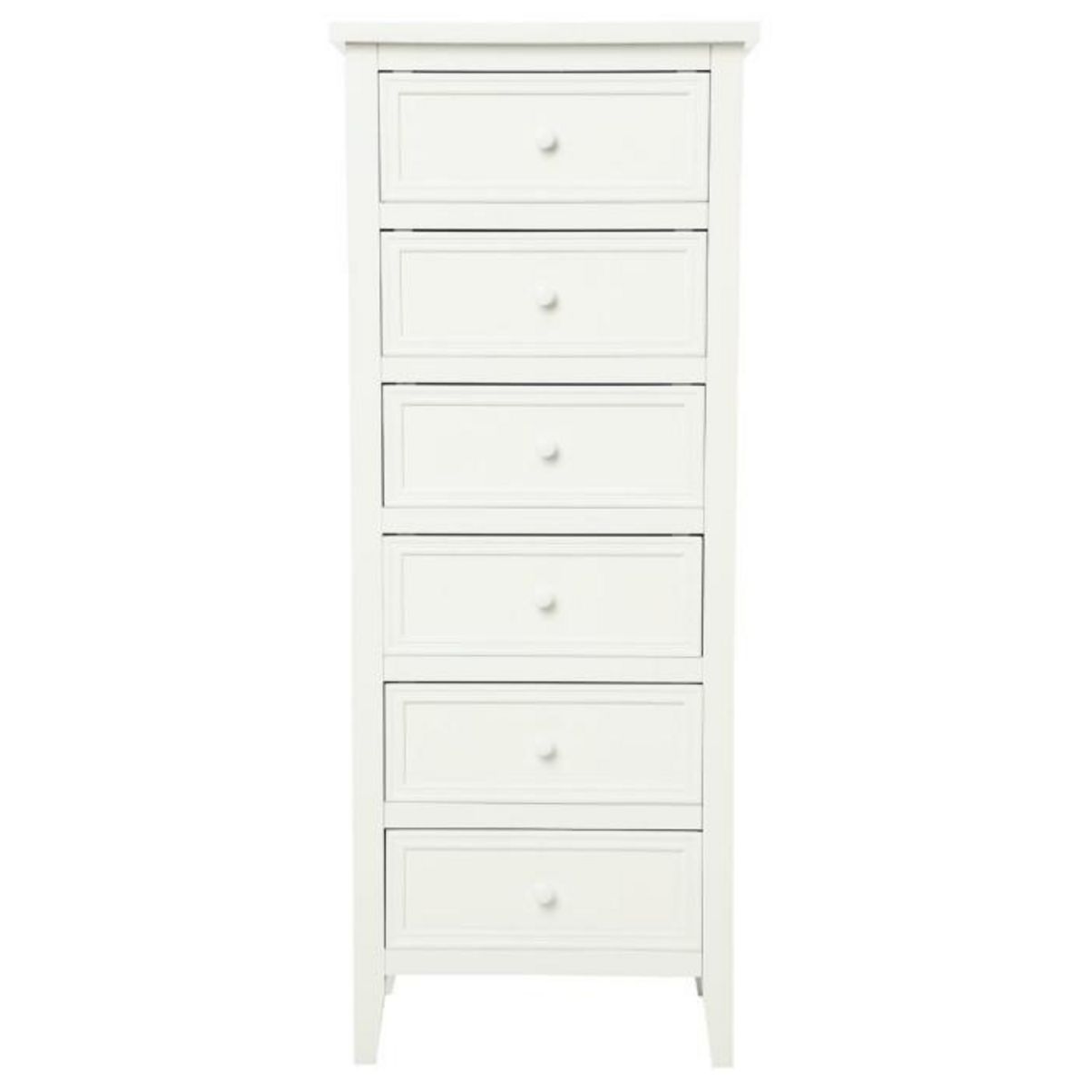 ATMOSPHERA Chiffonnier 6 Tiroirs  Charme  113cm Blanc