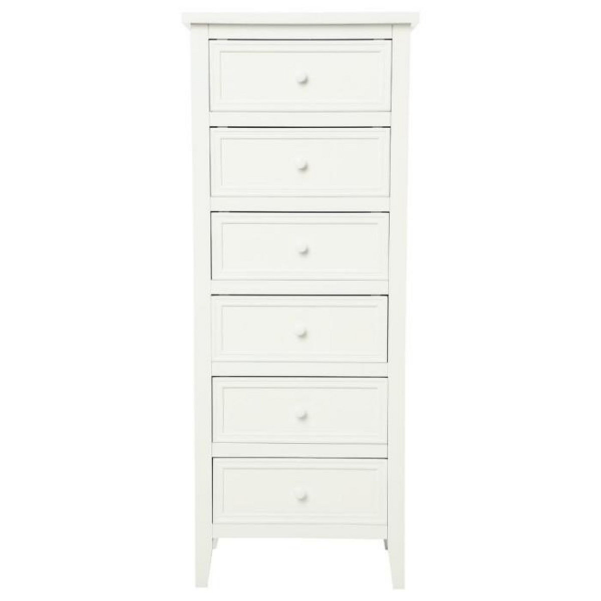 ATMOSPHERA Chiffonnier 6 Tiroirs  Charme  113cm Blanc