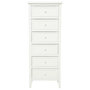 Voir la diapositive 2 : ATMOSPHERA Chiffonnier 6 Tiroirs  Charme  113cm Blanc