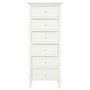 Voir la diapositive 2 : ATMOSPHERA Chiffonnier 6 Tiroirs  Charme  113cm Blanc