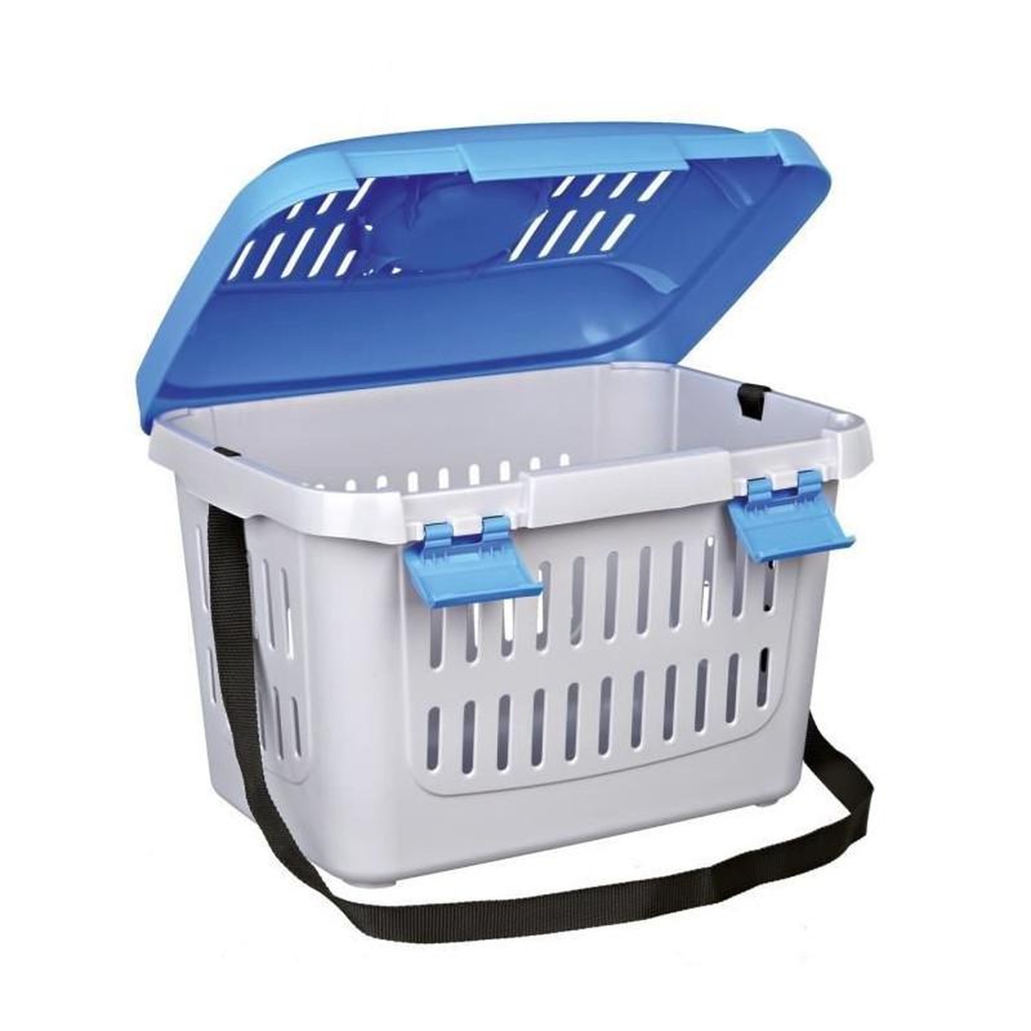 Voir la diapositive 2 : Trixie Box de transport - TRIXIE - Midi-Capri - Ouverture frontale - Fentes de ventilation - Poignée