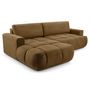 Voir la diapositive 6 : BEST MOBILIER Leonie - canapé d'angle gauche 4 places convertible avec coffre en velours texturé