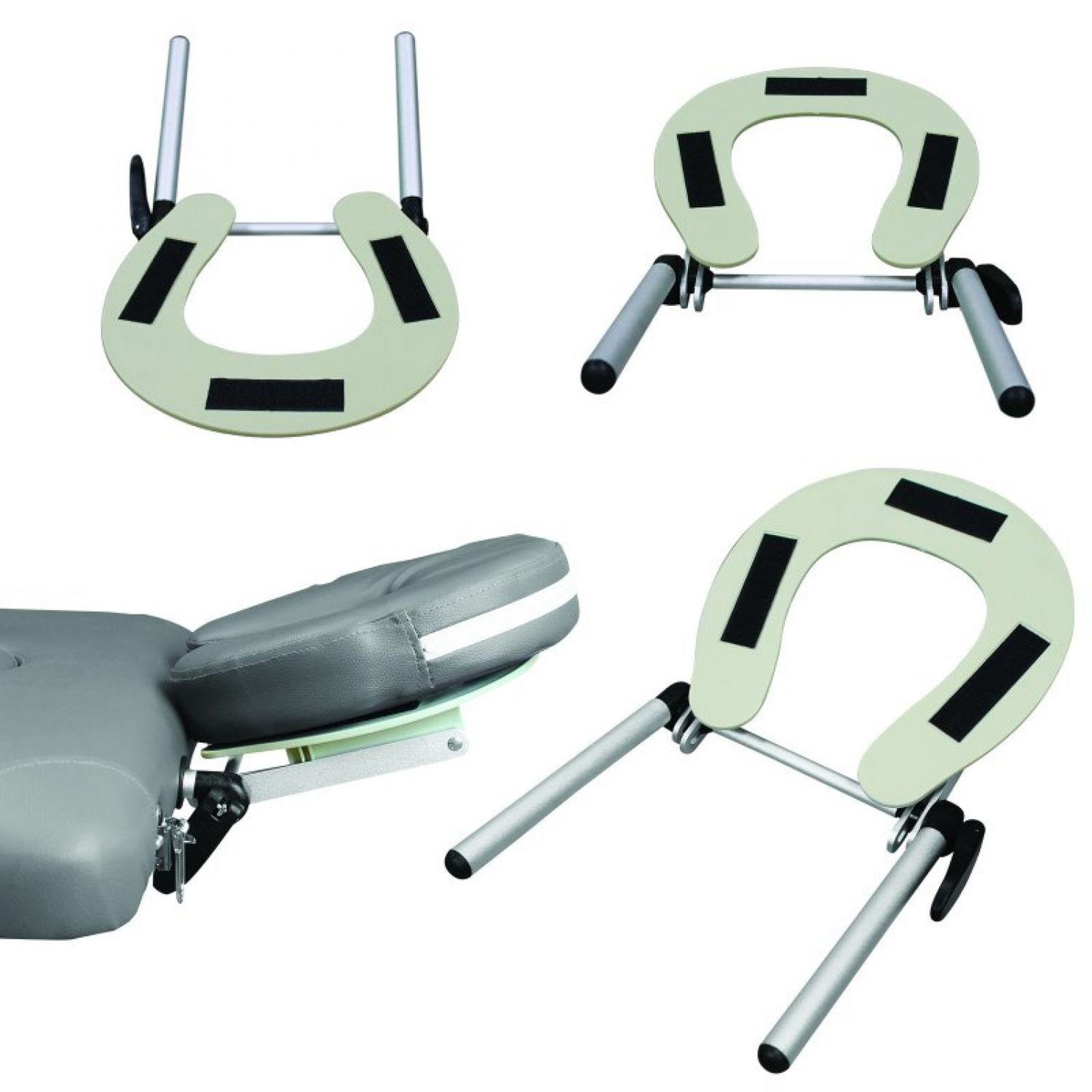Voir la diapositive 3 : VIVEZEN Support têtière, appuie tête en aluminium pour table de massage