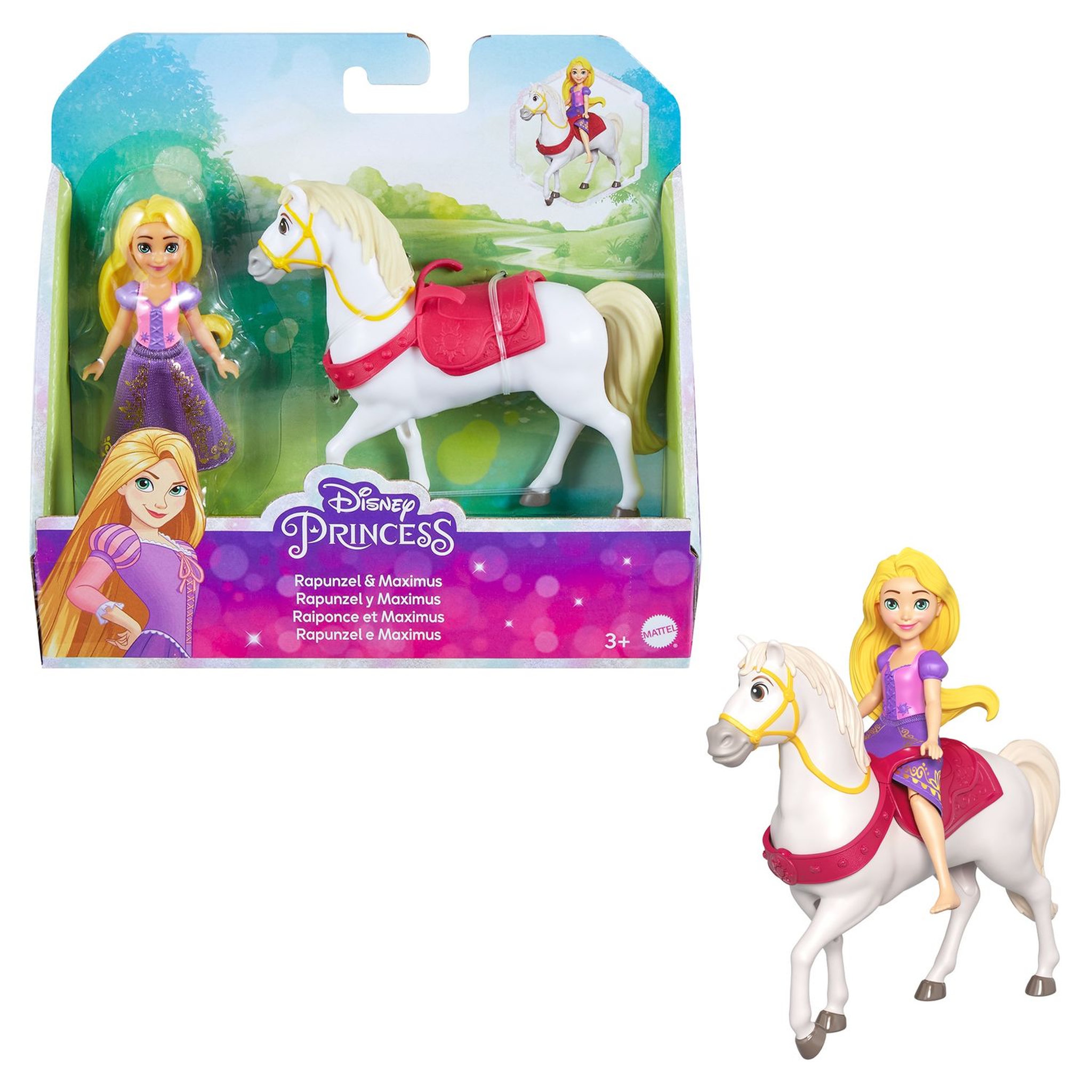 Voir la diapositive 2 : MATTEL Coffret Poupée Raiponce et Maximus 