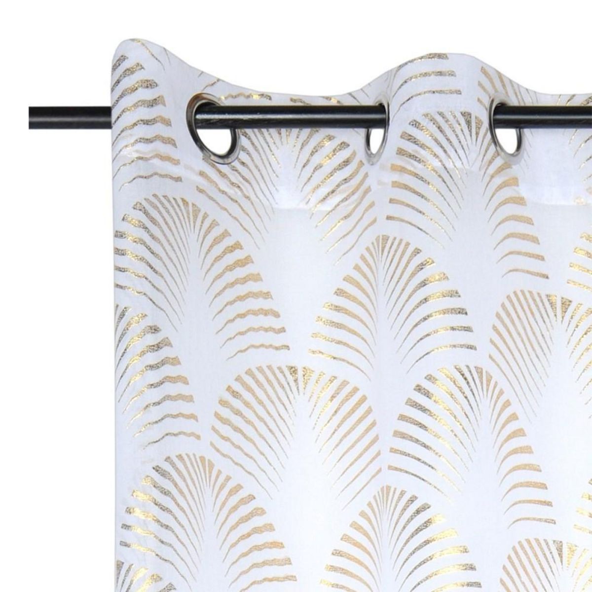 Lovely Casa Voilage à œillets 140x260 cm Maldives or