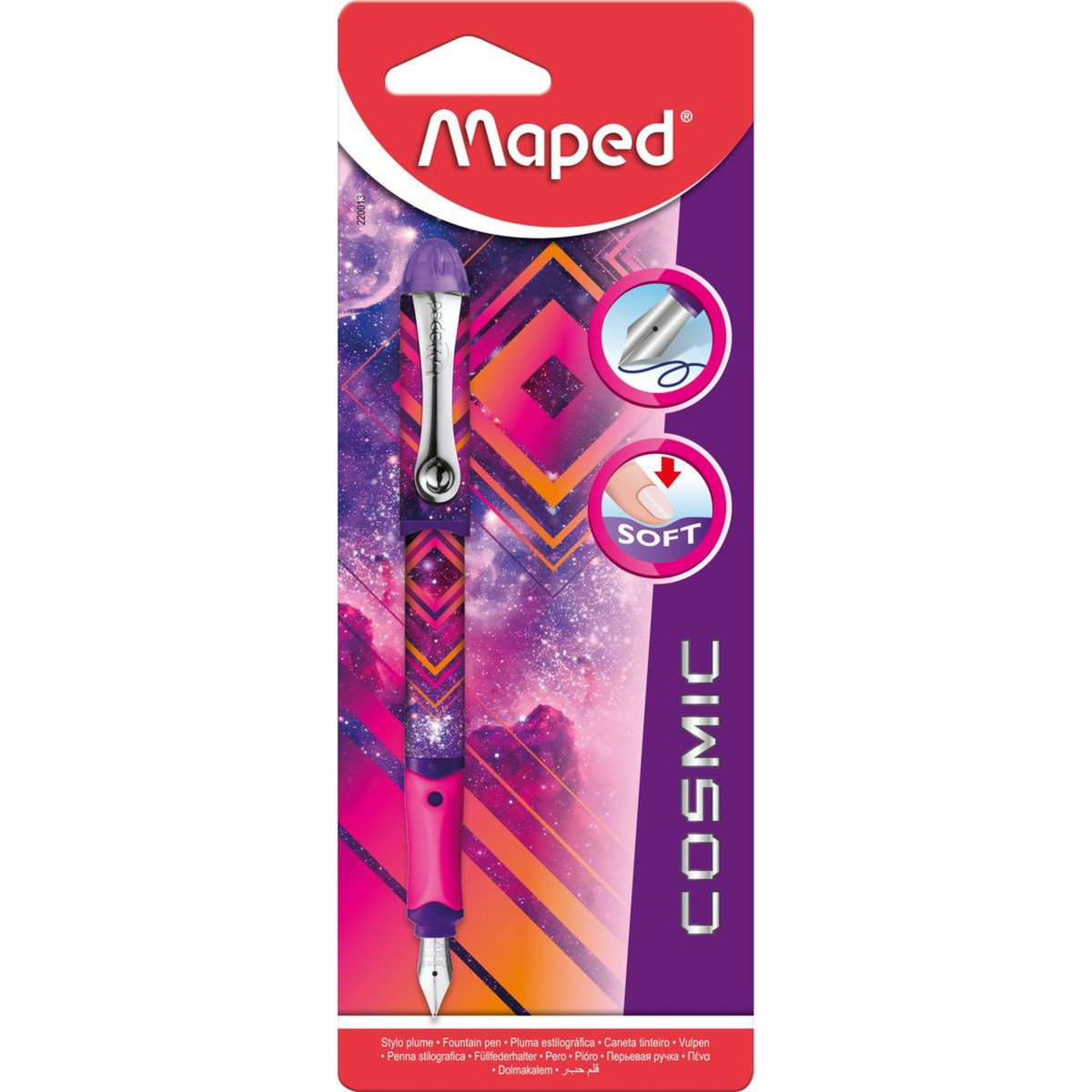 MAPED Stylo plume Cosmic Soft rose et violet