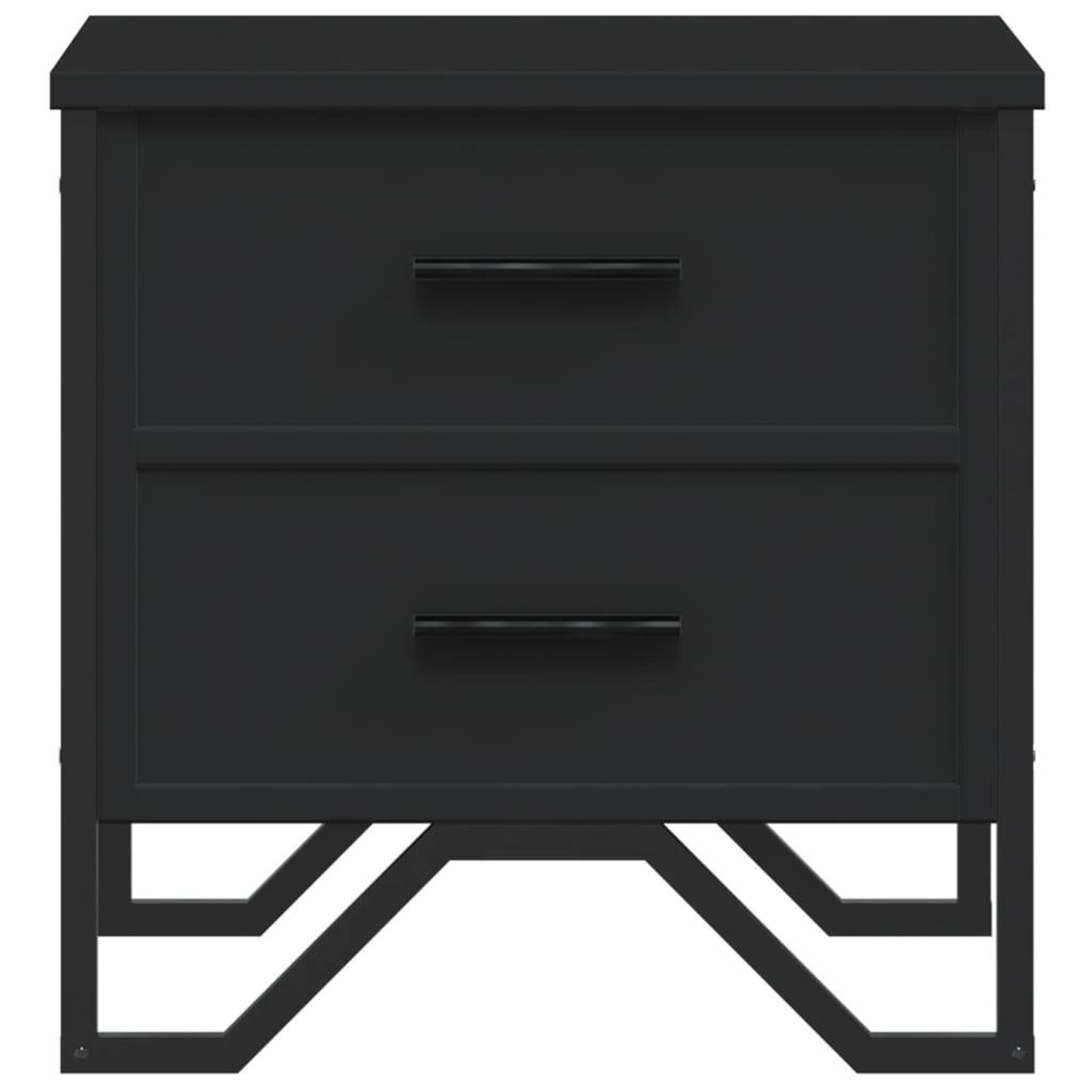 Voir la diapositive 5 : VIDAXL Table de chevet noir 40x41x40 cm bois d'ingenierie