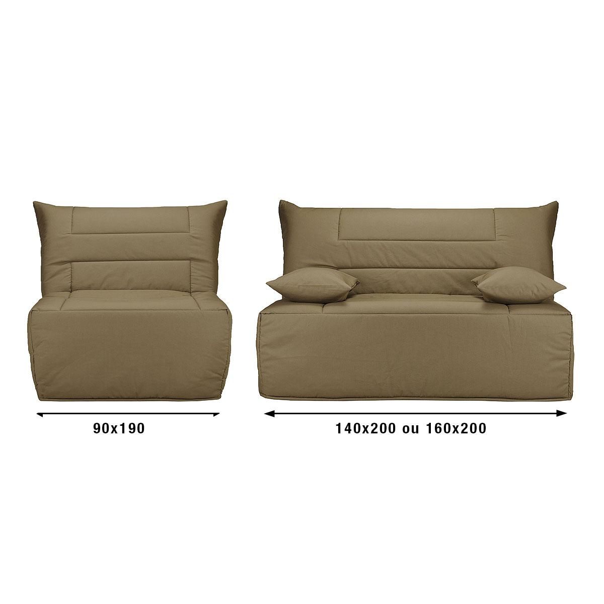 BULTEX Banquette BZ matelas 12 cm mousse Bultex 38 kg/m3