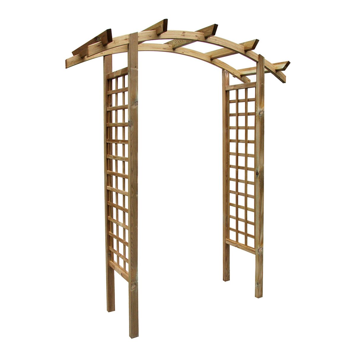 CEMONJARDIN Arche de jardin en arc en bois traité, Primo
