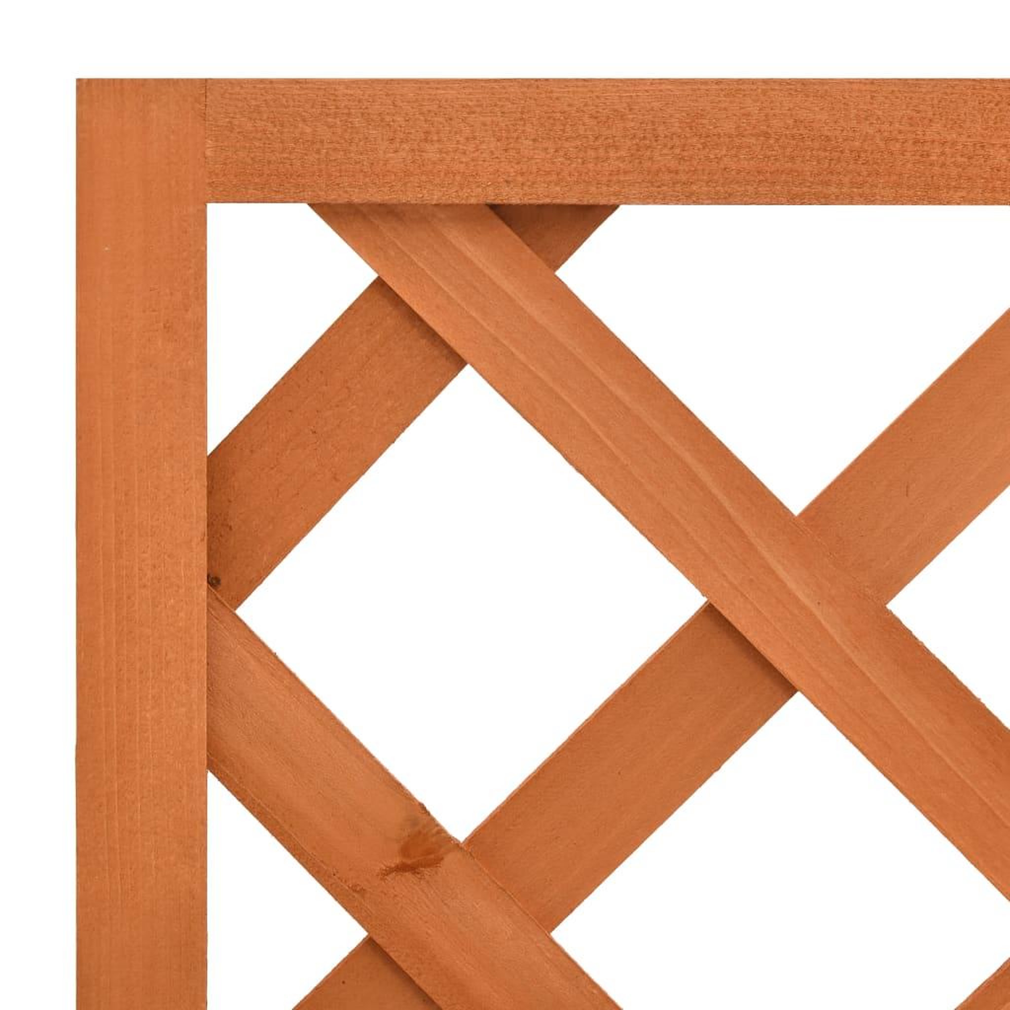 Voir la diapositive 5 : VIDAXL Jardiniere a treillis de jardin Orange 50x25x90cm Bois de sapin