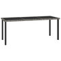 Voir la diapositive 3 : VIDAXL Ensemble a manger de jardin 9 pcs Resine tressee Gris
