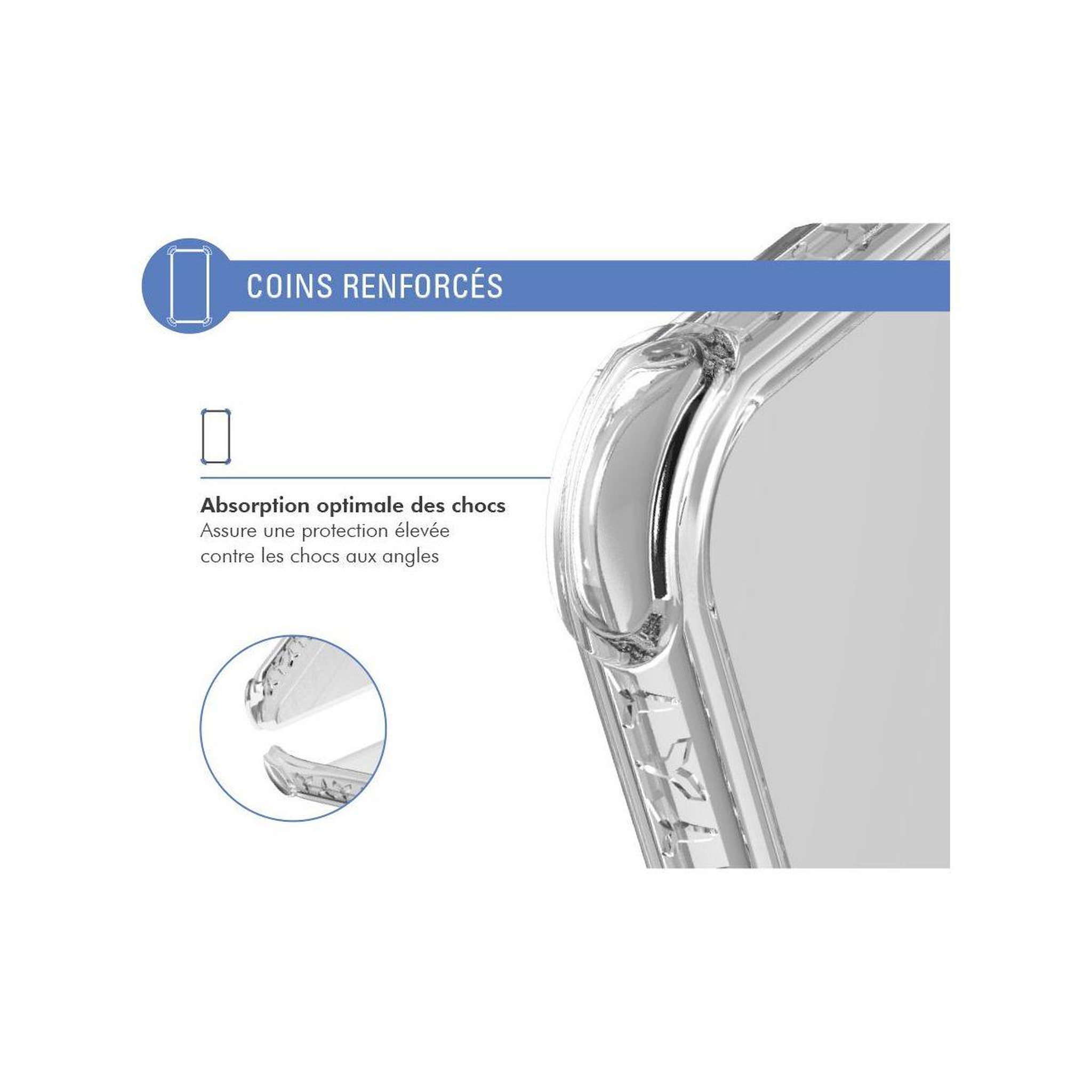 Voir la diapositive 5 : FORCE CASE Coque samsung galaxy s22 5g transparente