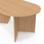 Voir la diapositive 5 : ID MARKET Table basse ovale MARTHE 110 cm bois façon hêtre