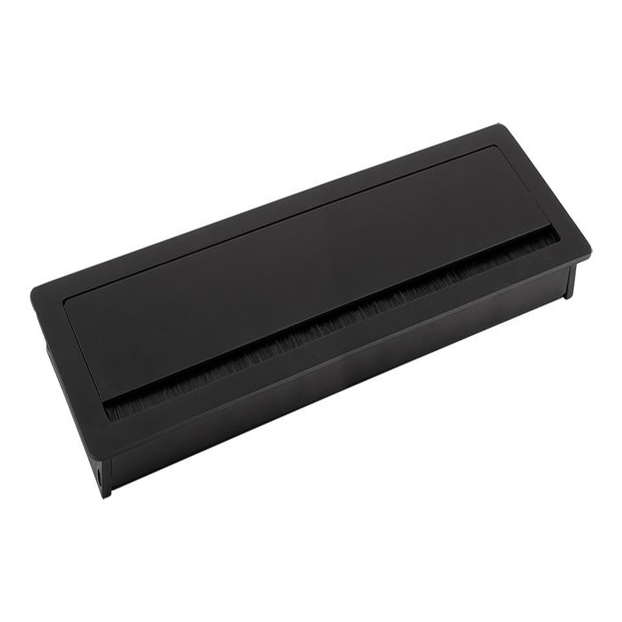 CENTRALE BRICO Passe-câble alu 300x100x29mm noir