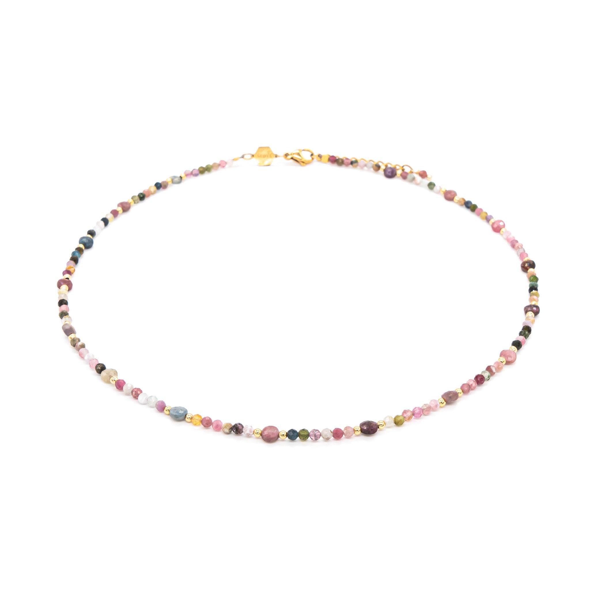 Voir la diapositive 1 : SLOYA Collier Paloma en pierres Tourmaline
