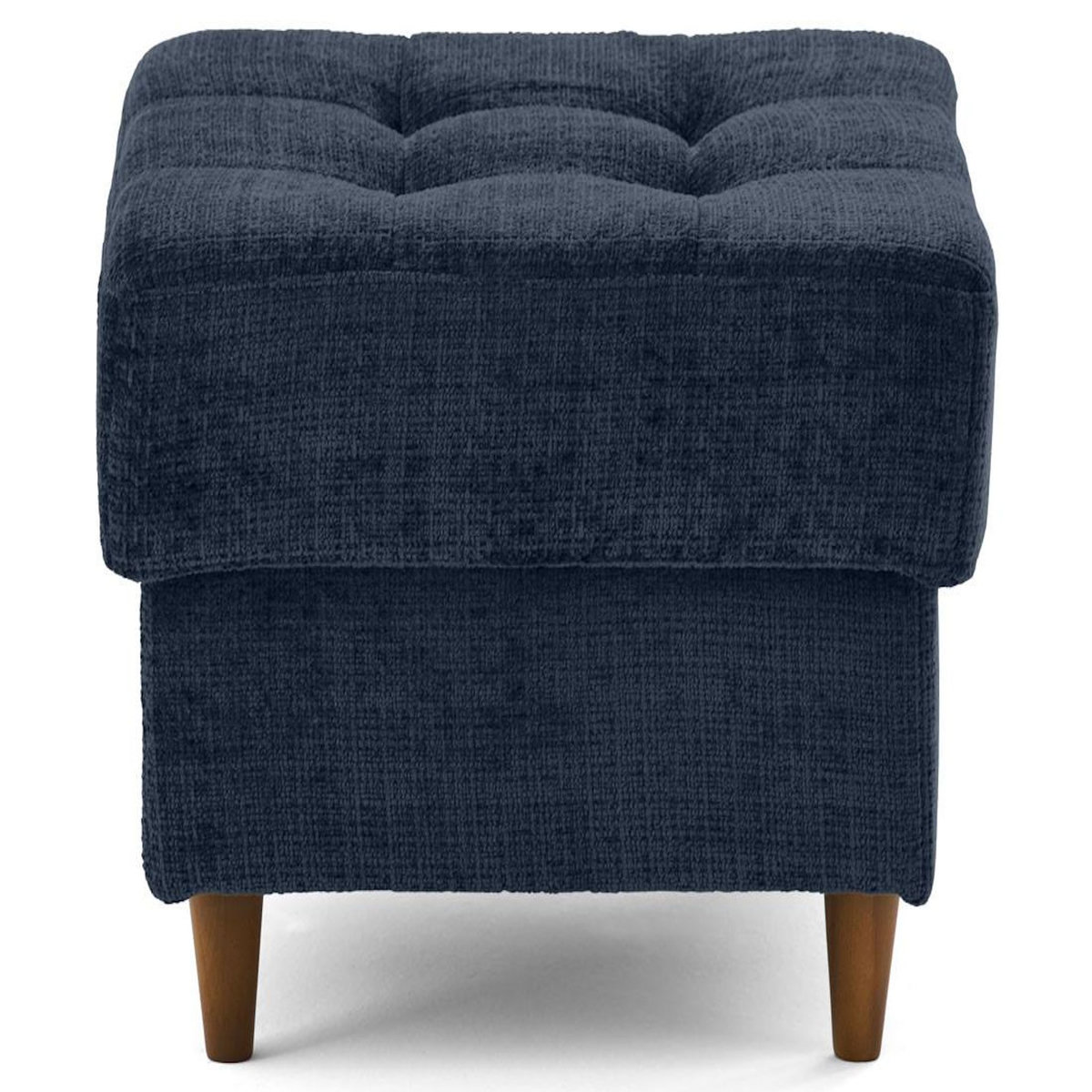 LISA DESIGN Anna - pouf en velours texturé - pieds en bois