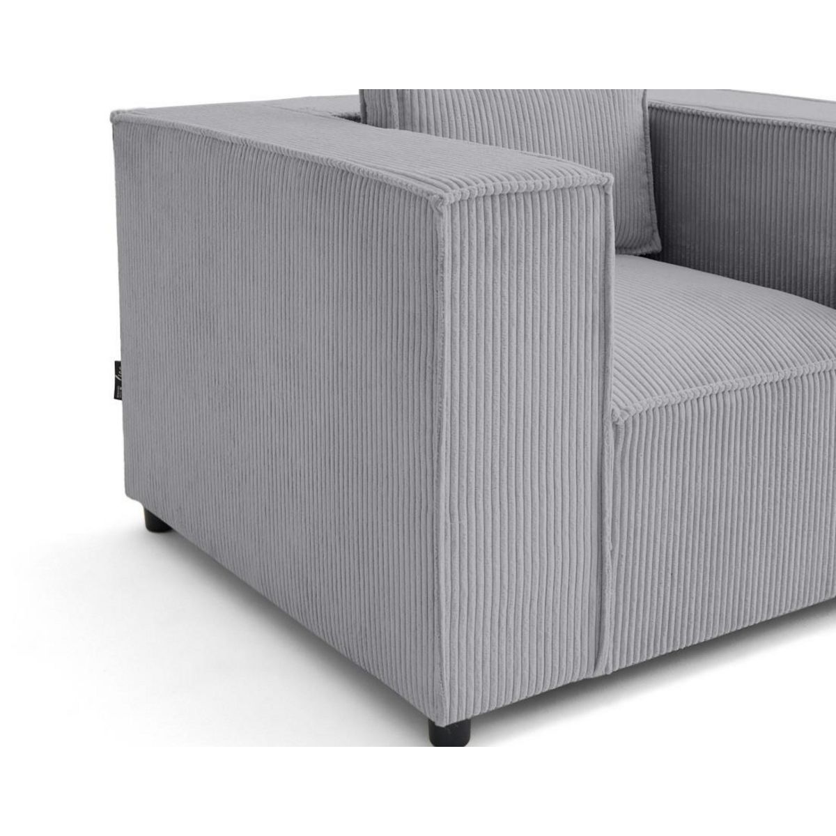 LISA DESIGN Stella - fauteuil en velours côtelé