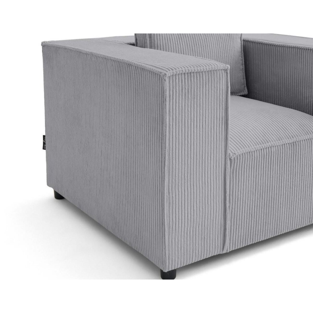 LISA DESIGN Stella - fauteuil en velours côtelé