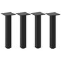 Voir la diapositive 2 : VIDAXL Pieds de table basse 4 pcs noir 42-44 cm acier