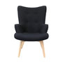 Voir la diapositive 2 : The Home Deco Factory Fauteuil de salon scandi Helsinki