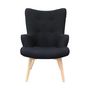Voir la diapositive 2 : The Home Deco Factory Fauteuil de salon scandi Helsinki