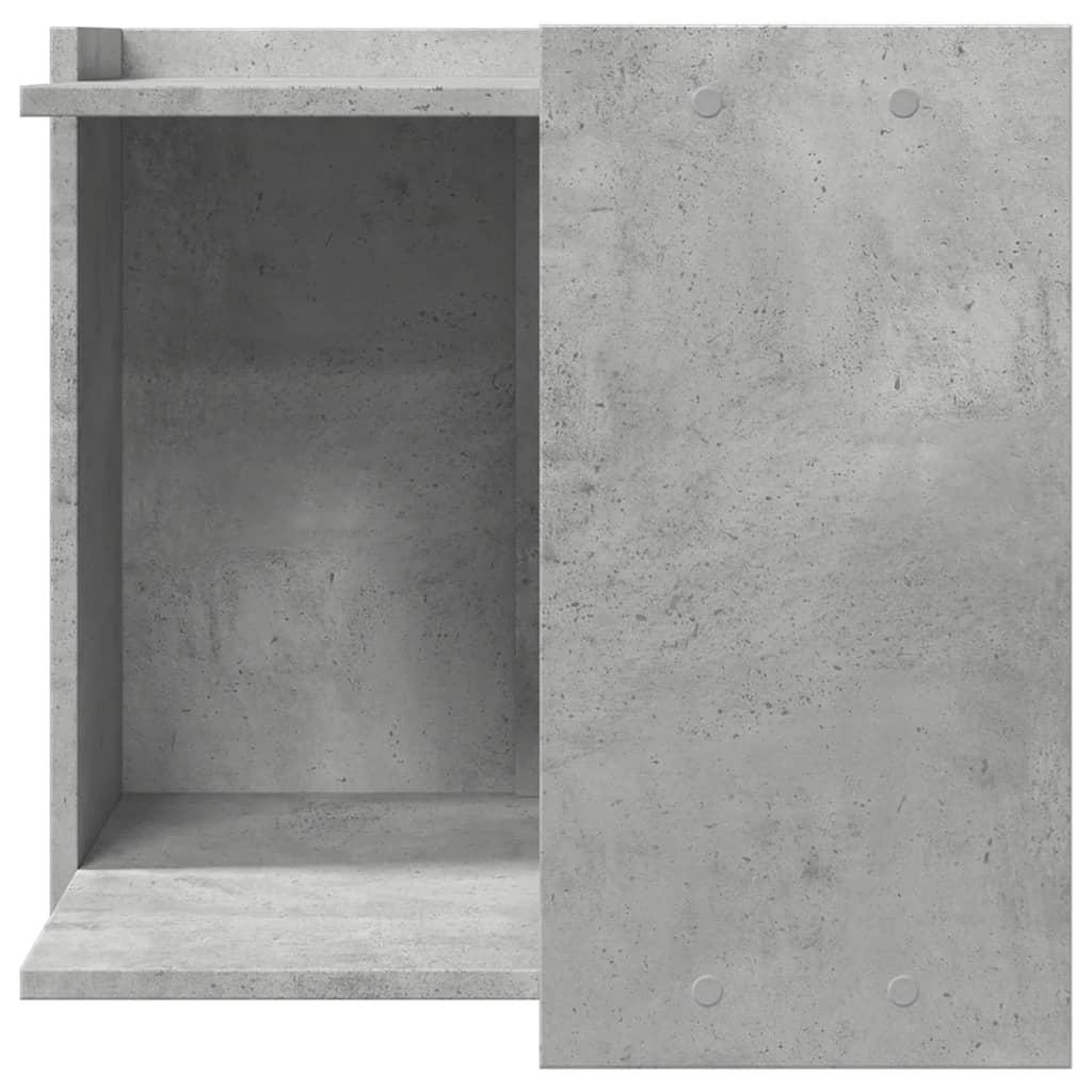Voir la diapositive 4 : VIDAXL Meuble de bac a litiere pour chat gris beton bois d'ingenierie