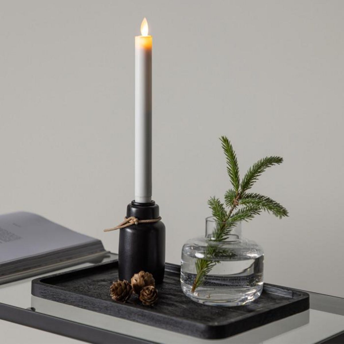 Paris Prix Bougeoir Design à LED  Ulricehamn  6cm Noir