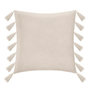 Voir la diapositive 1 : ATMOSPHERA Coussin Déco à Pompons  Gypsy  50x50cm Ivoire