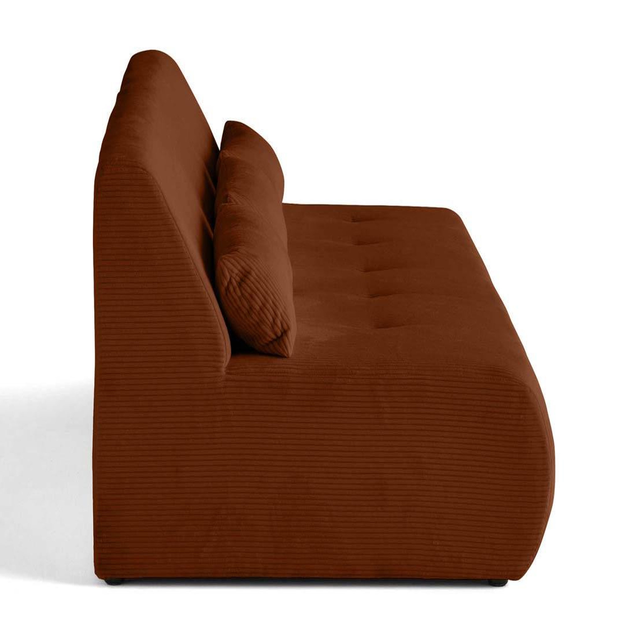 Voir la diapositive 3 : LISA DESIGN Onyx - canapé droit 3 places - en velours côtelé