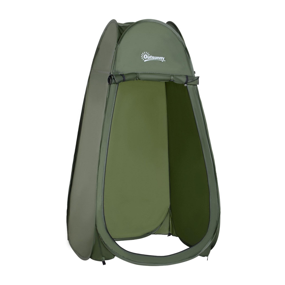OUTSUNNY Tente de douche pliable pop-up automatique instantanée cabinet de changement camping polyester vert