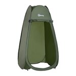 OUTSUNNY Tente de douche pliable pop-up automatique instantanée cabinet de changement camping polyester vert