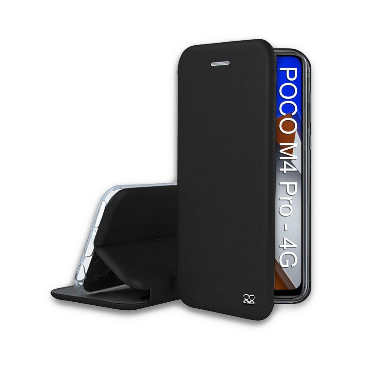 IBROZ Etui Xiaomi Poco M4 Pro 4G Cuir Noir