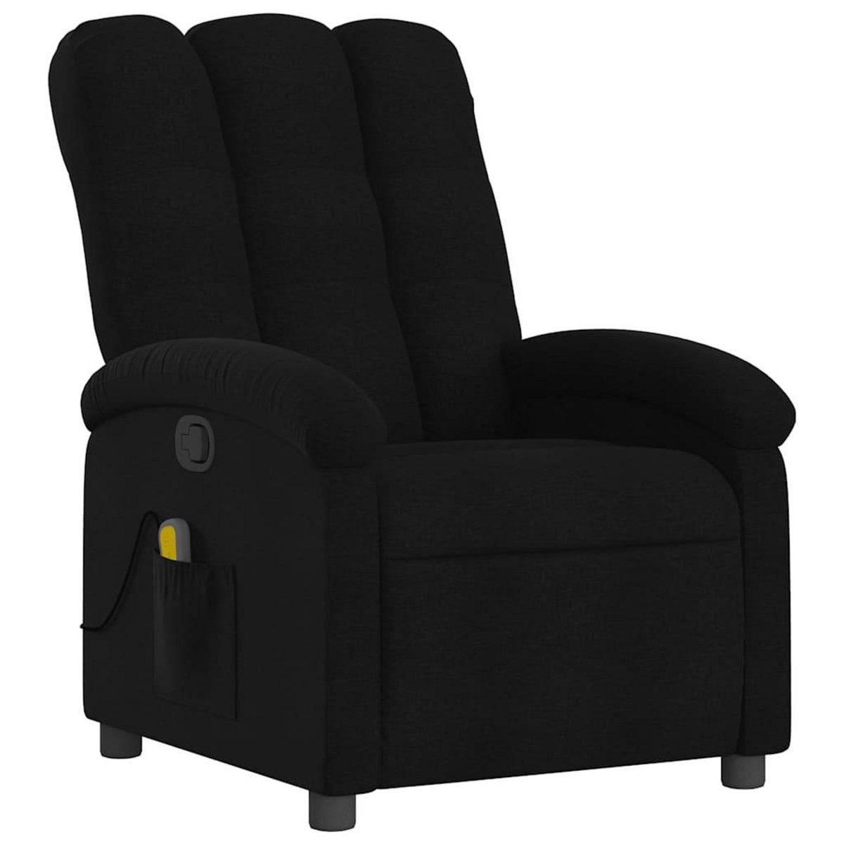 VIDAXL Fauteuil de massage inclinable Noir Tissu