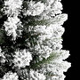 Voir la diapositive 5 : VIDAXL Sapin de Noël artificiel mince avec neige floquée 180 cm PVC PE