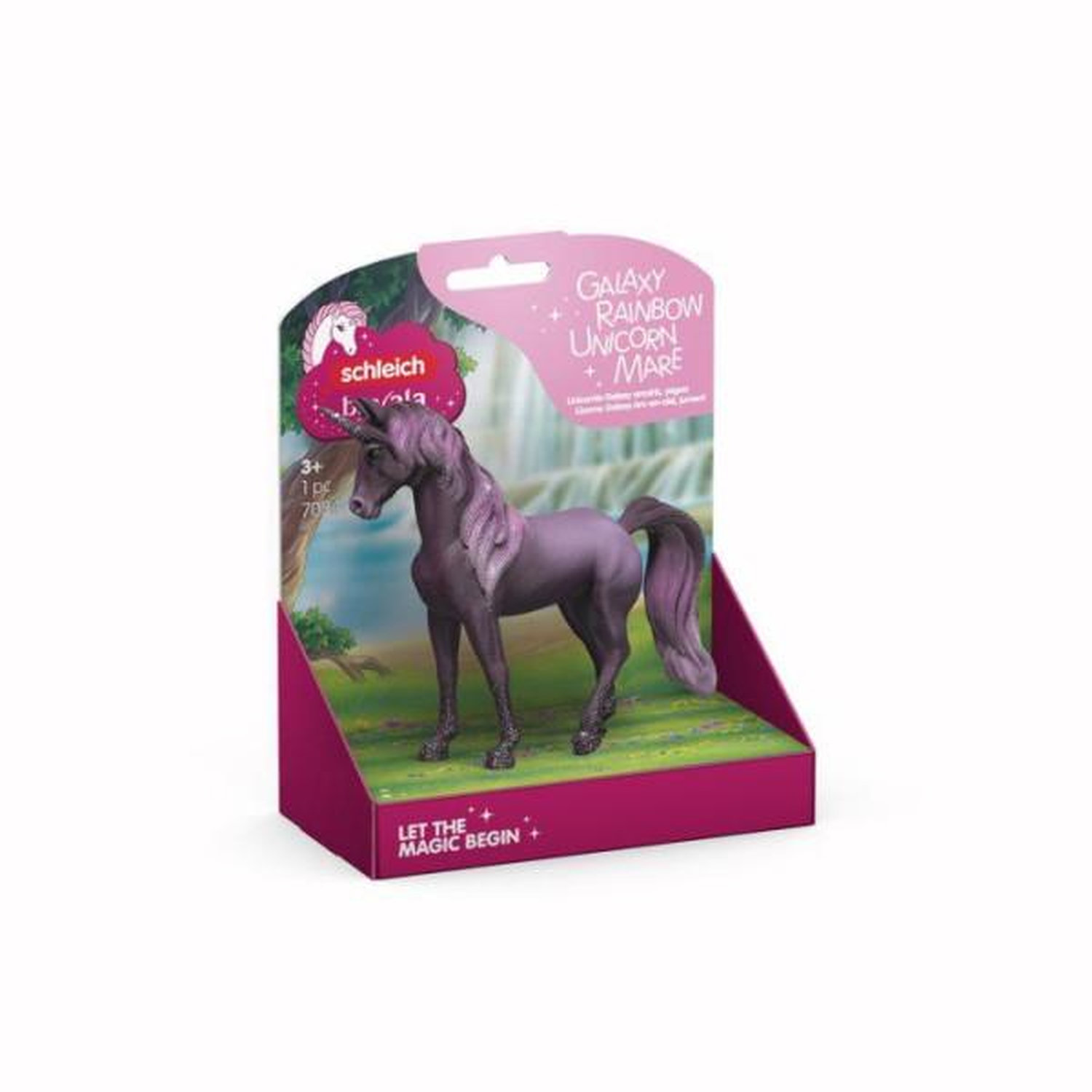 Figurine - SCHLEICH - 70842 - Licorne Arc-en-ciel Galaxy Jument - Bayala - Des 3 ans - Peinte a la main