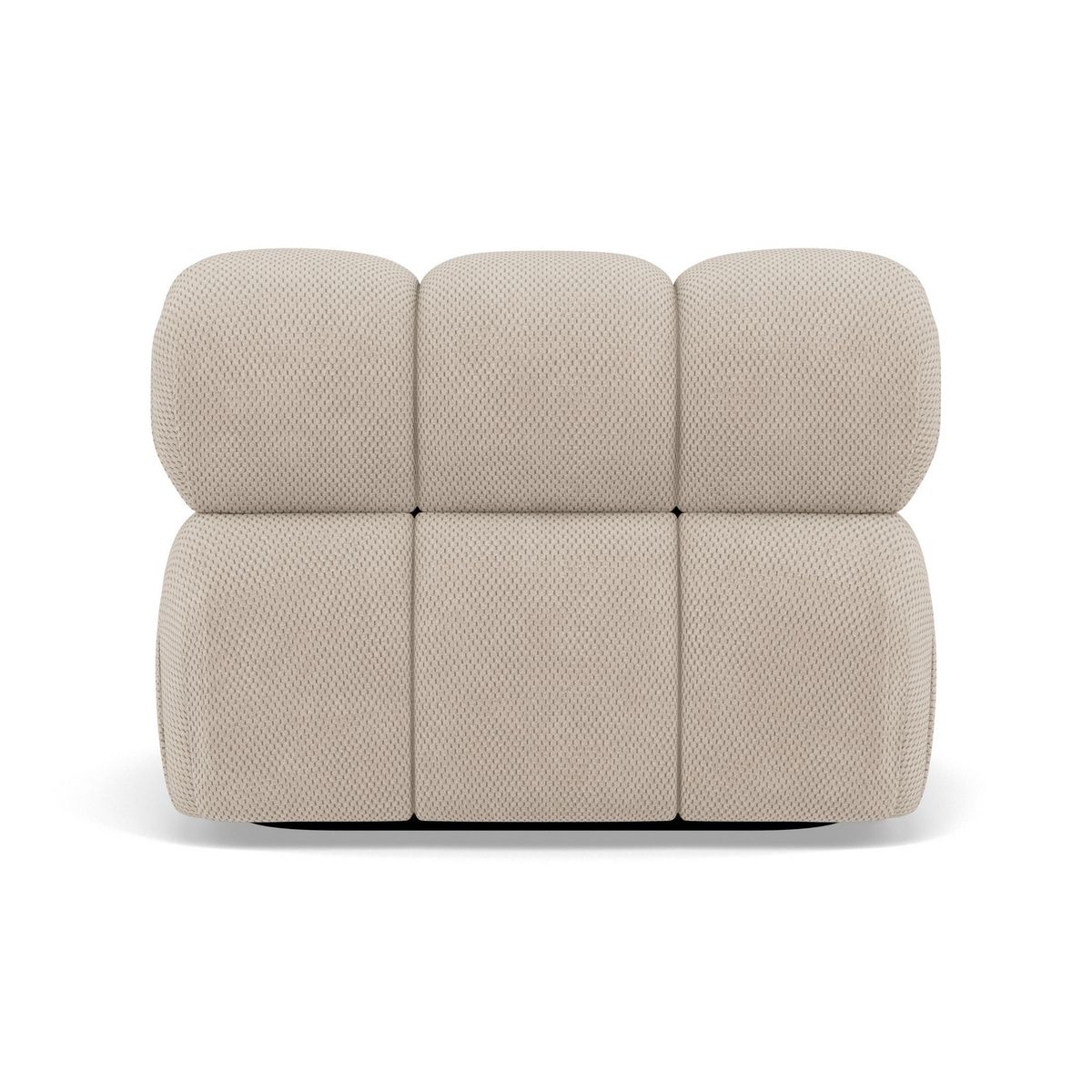 LISA DESIGN Ruby - module d'assise sans accoudoirs en velours texturé