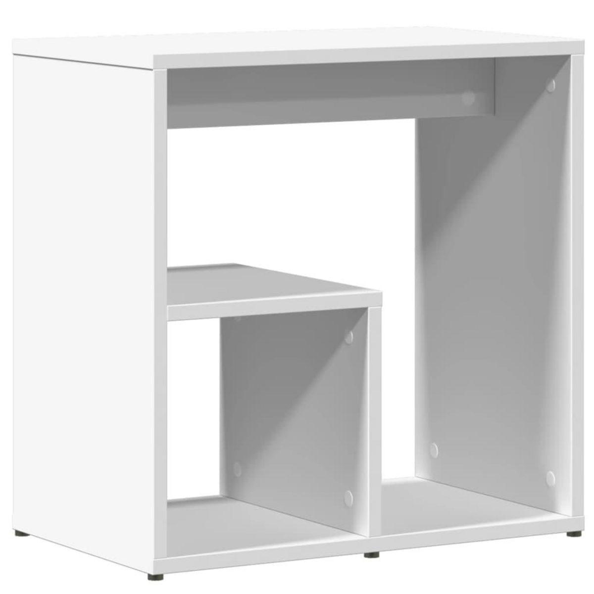 VIDAXL Table d'appoint blanc 50x30x50 cm bois d'ingenierie
