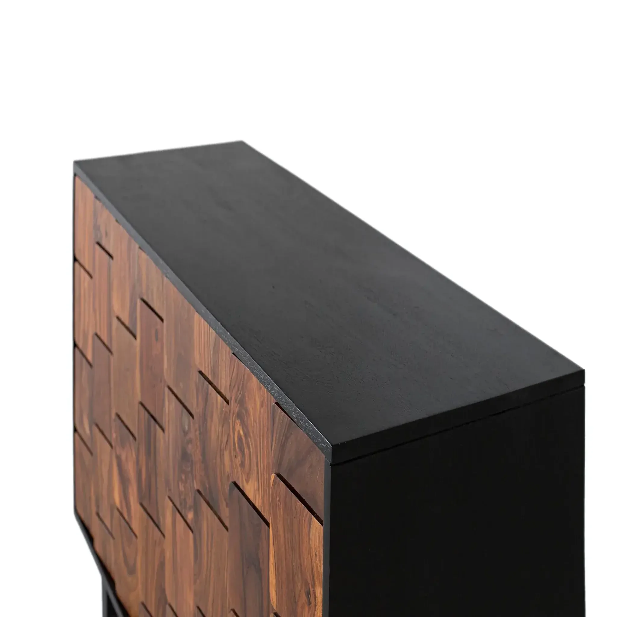 Voir la diapositive 4 : GINER Y COLOMER SL Buffet en bois de manguier 108cm style rustique ethnique moderne
