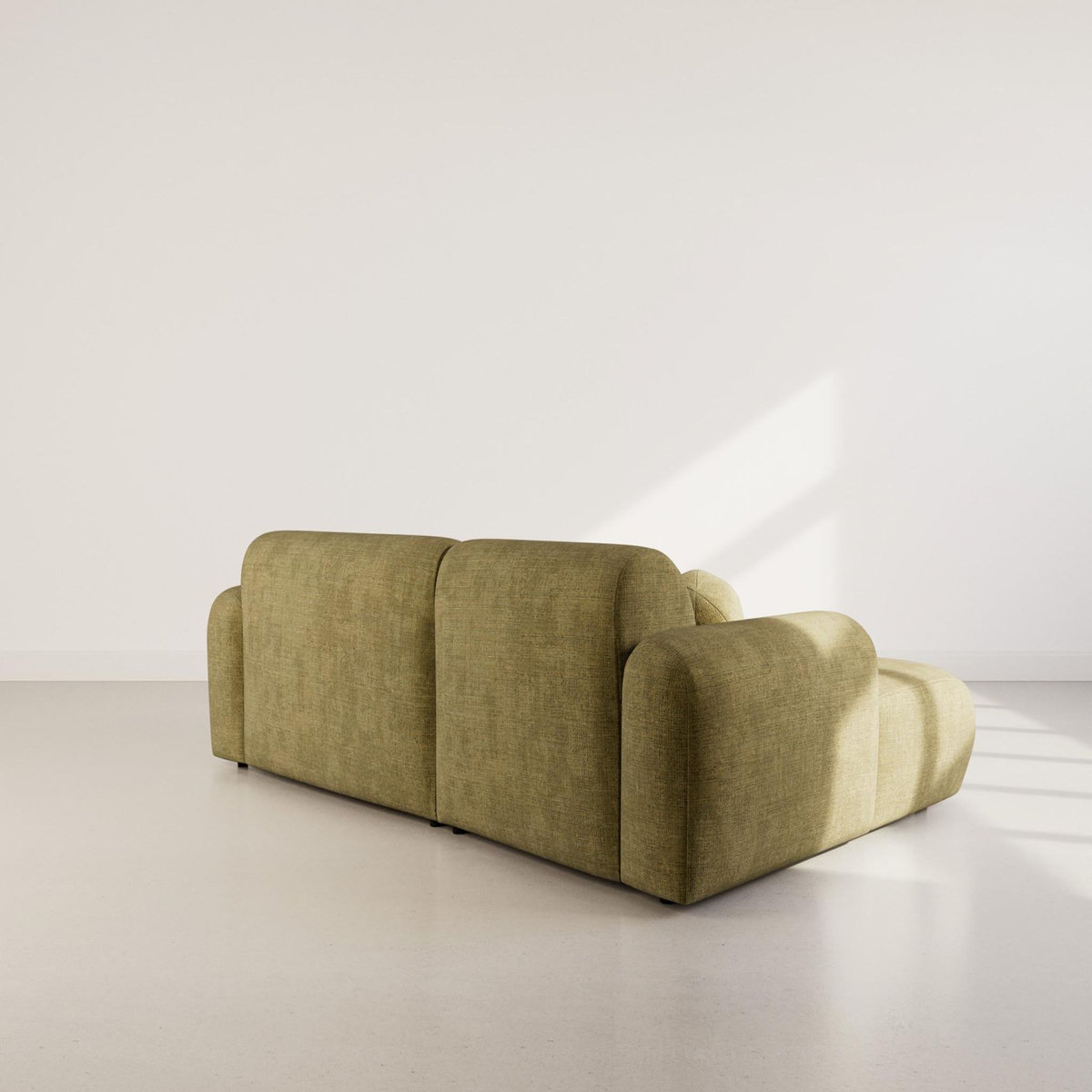 LISA DESIGN Louise - canapé d'angle gauche 4 places en velours texturé