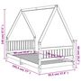 Voir la diapositive 6 : VIDAXL Cadre de lit pour enfant 90x190 cm Bois de pin massif