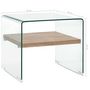 Voir la diapositive 6 : VIDAXL Table basse Clair 50x50x45 cm Verre trempe