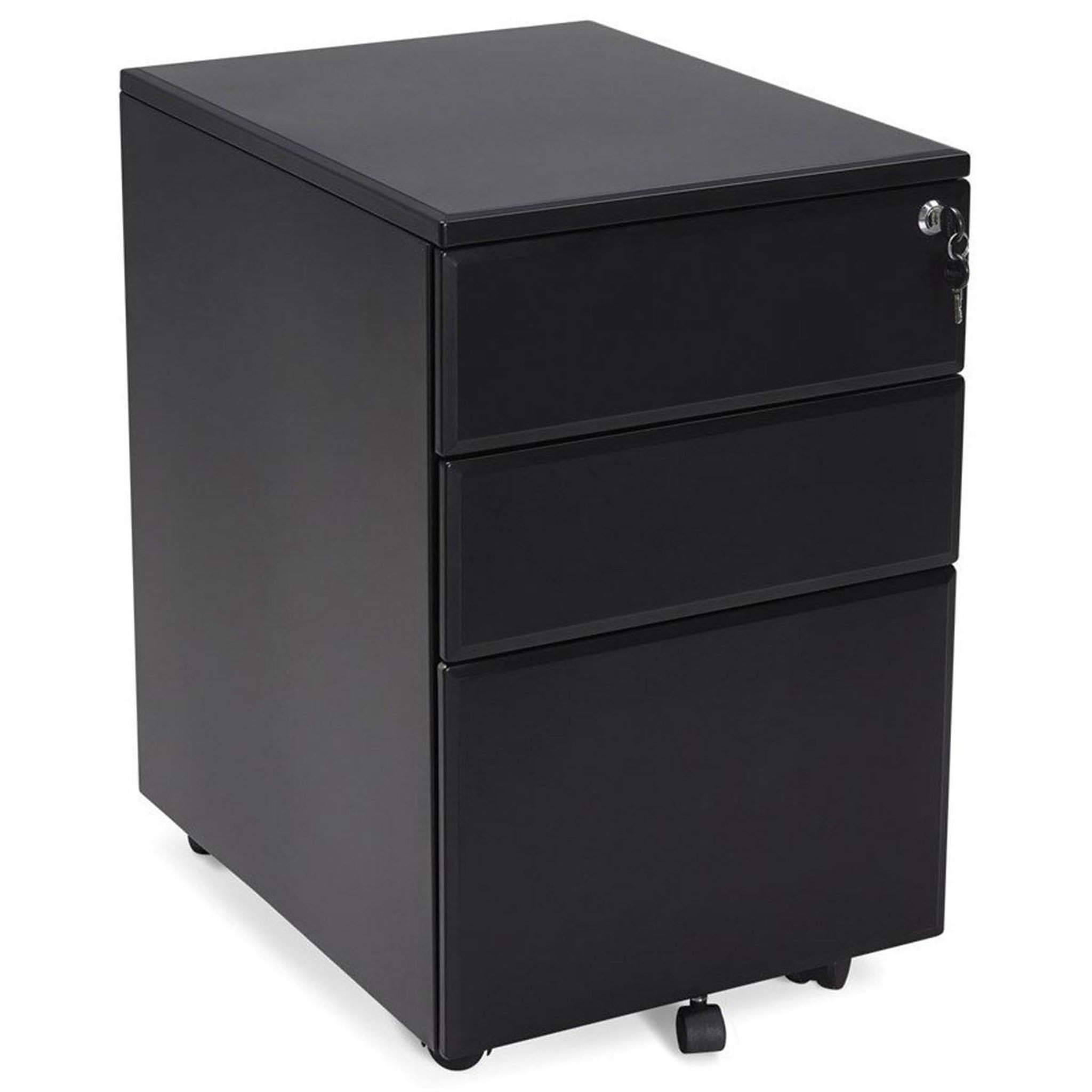 Voir la diapositive 1 : Paris Prix Caisson de bureau  jefferson  61cm noir