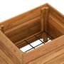 Voir la diapositive 5 : VIDAXL Lit sureleve 50x40x38 cm bois de teck recycle et acier