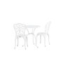 Voir la diapositive 6 : Paris Prix Ensemble Table de Jardin & 2 Chaises  Nandin  88cm Blanc