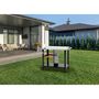Voir la diapositive 2 : Habitat et Jardin Chariot desserte de barbecue  Gelia  117 x 59 cm - Inox - Noir
